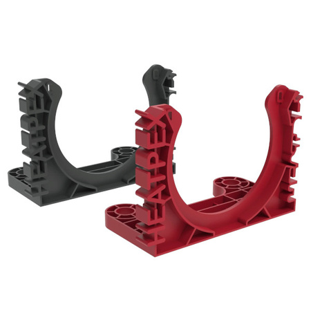 Uchwyt do rury wentylacyjnej ARIA CONNECT 75 mm szary 100 szt HEATPEX 52012110000W