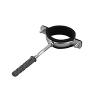 Obejma metalowa z gumą 3/8" pojedyncza