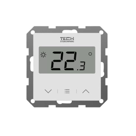 Przewodowy regulator pokojowy F-12b podtynkowy doramkowy L-12/L-X biały Tech WG.11.0692