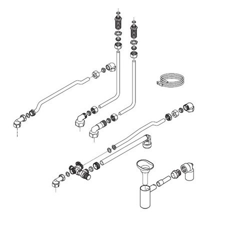 Natynkowy zestaw podłączeniowy do zasobnika Vaillant VIH 0020152960