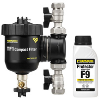 Filtr magnetyczny TF1 Compact Filter 3/4'' + Inhibitor Protector Filter Fluid F9 265 ml FERNOX 62761