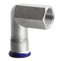 Kolano zaprasowywane krótkie GW 15 x 1/2" 90 st. VESBO INOX STEEL IZKWK-1512