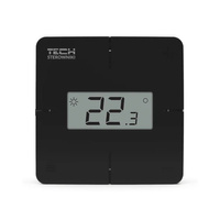 Bezprzewodowy regulator pokojowy R-8x natynkowy czarny Tech WG.11.0750