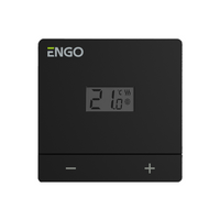 Dobowy regulator temperatury przewodowy natynkowy EASY230B czarny Engo 932332981