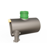 Zbiornik na deszczówkę HDPE Z 2m3, zbiornik dwupłaszczowy + filtr Wobet 0271