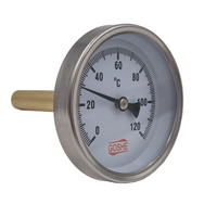 Termometr bimetaliczny osiowy 63 mm 0-120°C L-70 ax. Goshe 0705.333