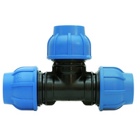 Trójnik redukcyjny skręcany PE 63 x 50 mm Valsir VS0205065