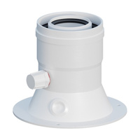 Adapter prosty redukowany 80/125 x 60/100 mm kotła Bosch z króćcami pomiarowymi Ricom 3.012091CES