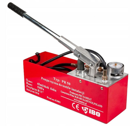 Pompa ręczna do prób ciśnieniowych PR-50 IBO 0361