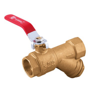 Zawór kulowy z filtrem skośnym 1/2" Perfexim PHA-006