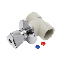 Zawór odcinający grzybkowy podtynkowy zgrzewany z pokrętłem 32 mm KAN-therm PP 1209280008