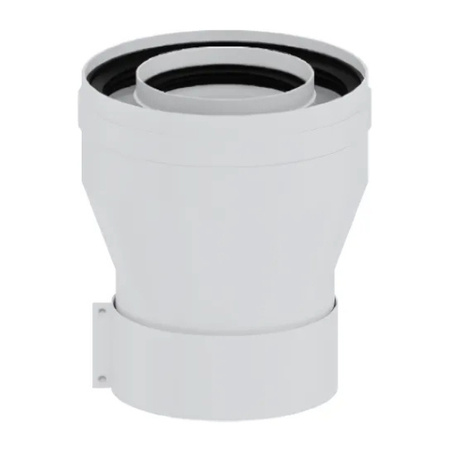 Adapter prosty redukowany 60/100 x 80/125 mm do kotłów gazowych Ricom 3.012093