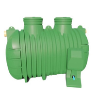 Reaktor biologiczny ZBS-10/KP HDPE R do 10 osób, ze sterownikiem EATON, zbiornik jednopłaszczowy 2-komorowy + pompa EBARA OPTIMA MA 0,25 kW Wobet 0304